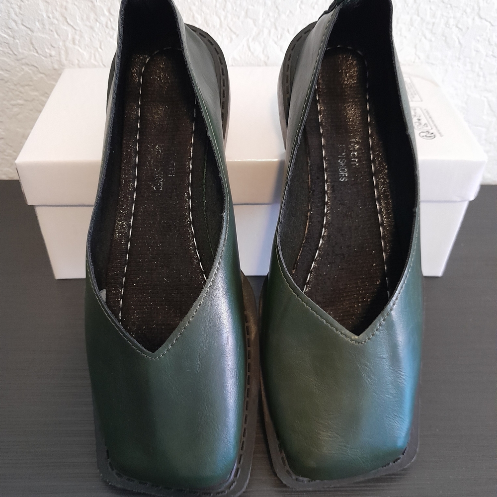 SHEIN Dark Green Women's Flats